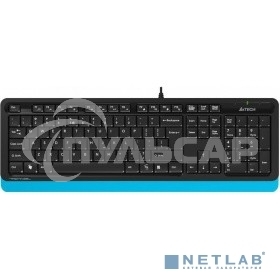 Комплект клавиатура + мышь A4Tech Fstyler F1010 клав:черный/синий мышь:черный/синий USB Multimedia
