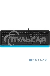 Комплект клавиатура + мышь A4Tech Fstyler F1010 клав:черный/синий мышь:черный/синий USB Multimedia