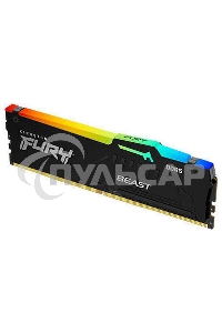 Оперативная память Kingston Fury Beast, DDR5, 8Gb (1x8Gb), 5200MHz, CL40, DIMM, с радиаторами, RGB, черный