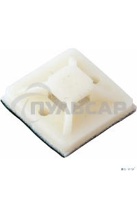 Площадка самоклеящаяся Rexant 30х30 мм, белая, упаковка 100 шт.