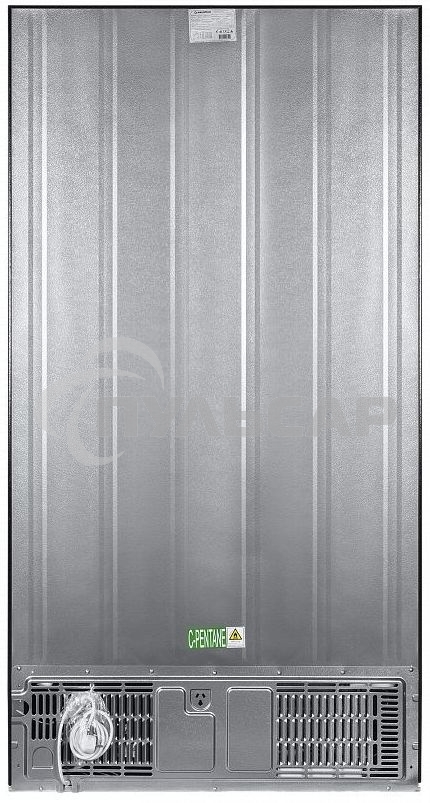 Холодильник Maunfeld MFF177NFB черный глянц. двухкамерный 263/170л морозилка сбоку, No Frost, Side by Side