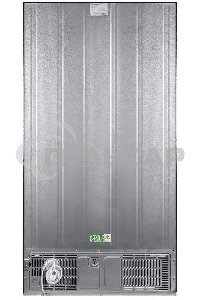 Холодильник Maunfeld MFF177NFB черный глянц. двухкамерный 263/170л морозилка сбоку, No Frost, Side by Side