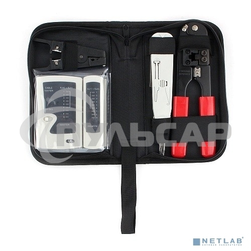 Монтажный инcтрумент Gembird TK-NCT-01 Набор инструментов для работы с локальной сетью (4 предмета) набор