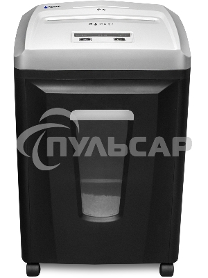 Шредер ГЕЛЕОС УП21-7, DIN P-7 (7 ур-нь секр.), фрагмент 0,8х2мм, 6-7 лист (70г/м2), CD/пл.карты, 23 литра