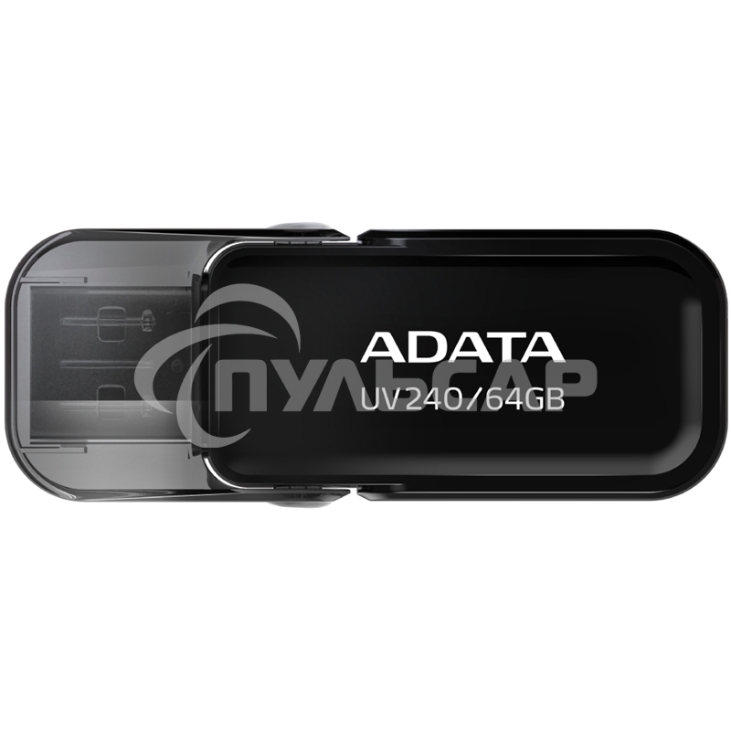 Флешка USB ADATA UV240 (AUV240-64G-RBK), 64 Gb, USB 2.0, R/W 15/5, черный
