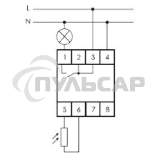 Фотореле AZ-B (выносной герметичный фотодатчик IP65 монтаж на DIN-рейке 2 модуля 230В 16А 1НО IP20)(аналог ФР-7Е) F&F EA01.001.009
