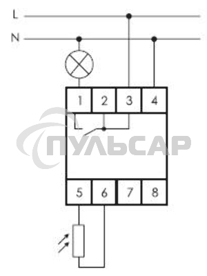 Фотореле AZ-B (выносной герметичный фотодатчик IP65 монтаж на DIN-рейке 2 модуля 230В 16А 1НО IP20)(аналог ФР-7Е) F&F EA01.001.009