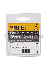 Набор бит торсионных PH1x25 мм, лазерная обработка шлица, сталь S2, 10 шт. Denzel