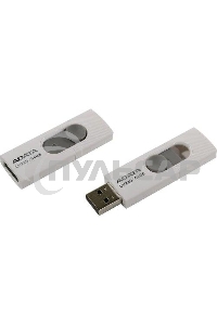 Флешка USB ADATA UV220 (AUV220-64G-RWHGY), 64 Gb, USB 2.0, R/W 15/5, белый/серый