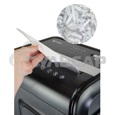 Шредер Heleos УМ32-4 черный/серебристый (секр.P-4) фрагменты 28лист. 32лтр. скрепки скобы пл.карты CD