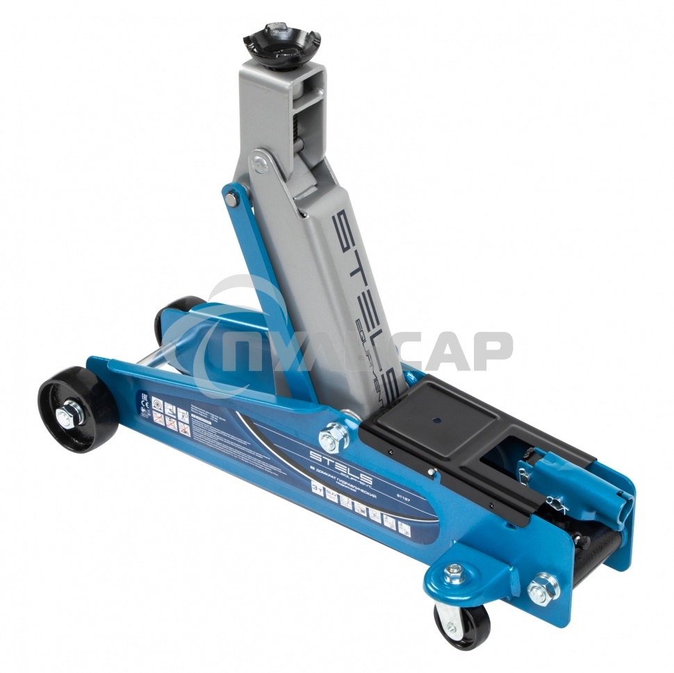 Домкрат гидравлический подкатной, высокий подъем, 3т SUV, 190-535 мм, в кейсе Stels