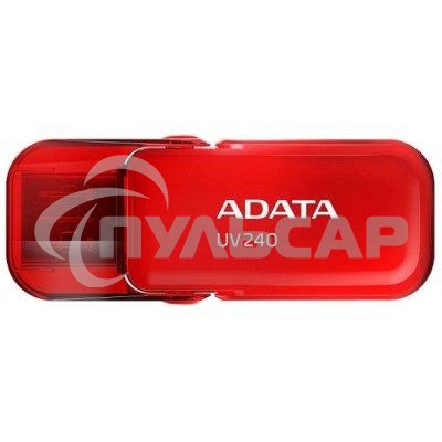 Флешка USB ADATA UV240 (AUV240-64G-RRD), 64 Gb, USB 2.0, R/W 15/5, красный