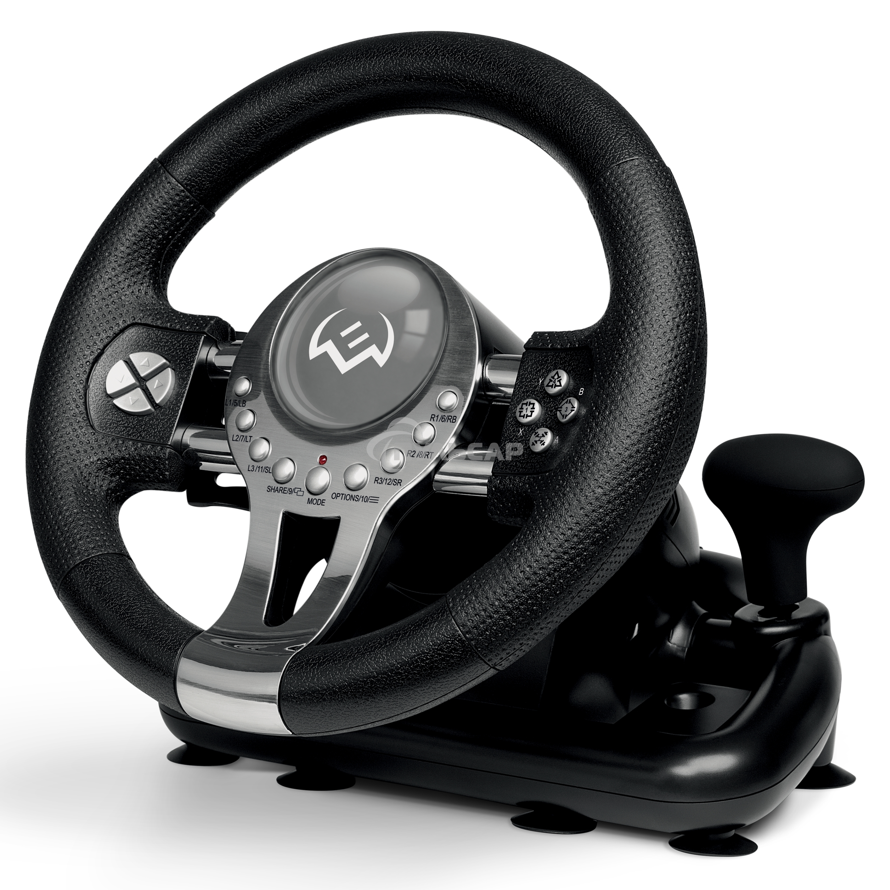 Руль SVEN GC-W800 (педали, вибро, скоба, D-pad, 12 кл, PC/PS3/PS4/XBOXONE/Xinput)