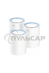 Бесшовный Mesh роутер Cudy M1200(3-Pack) AC1200 10/100BASE-TX белый (упак.:3шт)