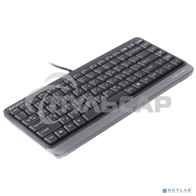 Клавиатура проводная A4Tech Fstyler FKS11, USB, черный/серый