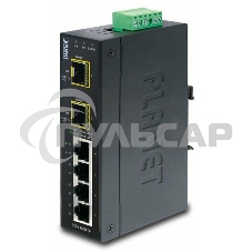 КоммутаторIGS-620TF индустриальный неуправляемыйIP30 Industrial 4-Port 10/100/1000T + 2-Port 100/1000X SFP Gigabit Switch (-40 to 75 degree C) КоммутаторIGS-620TF индустриальный неуправляемыйIP30 Industrial 4-Port 10/100/1000T + 2-Port 100/1000X SFP Gigabit Switch (-40 to 75 degree C)