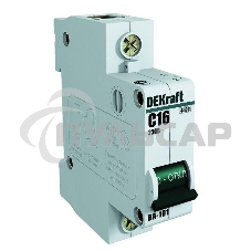 Выключатель автоматический модульный Dekraft 1п C 2А 4.5кА ВА-101 11050DEK