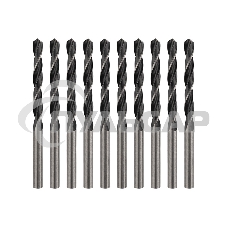 Сверло по металлу 2,5х57х30 мм HSS (10 шт. в упаковке) DIN 338 Kranz