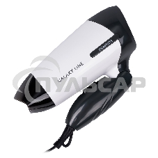 Фен для волос Galaxy Line GL 4344, белый, 1400 Вт, 2 скорости потока воздуха, складная ручка, подвесная петля