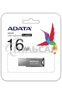 Флешка USB ADATA UV250 (AUV250-16G-RBK), 16 Gb, USB 2.0, R/W 25/10, черный
