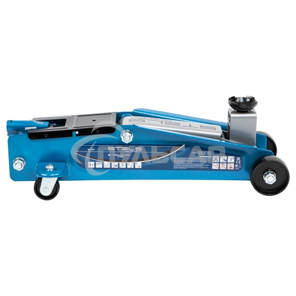 Домкрат гидравлический подкатной, высокий подъем, 3т SUV, 190-535 мм, в кейсе Stels