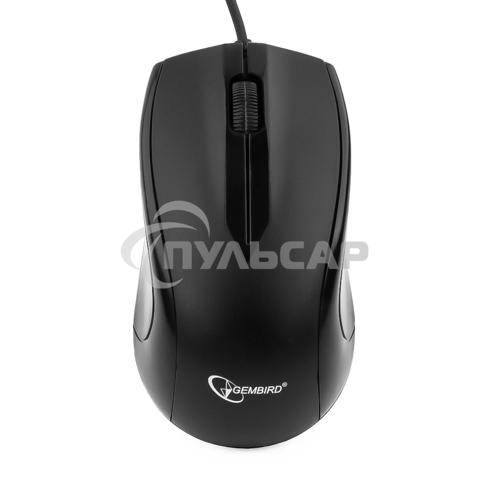 Мышь проводная Gembird MUSOPTI9-905U черный, 1000 dpi, USB, кнопки - 3