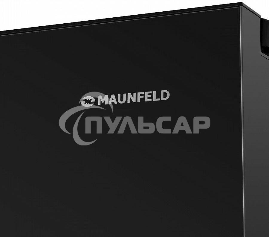 Холодильник Maunfeld MFF177NFB черный глянц. двухкамерный 263/170л морозилка сбоку, No Frost, Side by Side