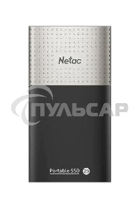 Внешний SSD Netac Z9, 1TB, USB 3.2 Gen 2 Type-C, R/W 550/480, черный