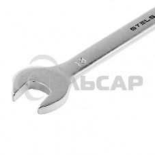 Ключ комбинированный, 18 мм, CrV, матовый хром Stels