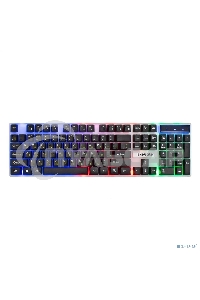 Комплект клавиатура + мышь ExeGate Professional Standard Combo MK140 с подсветкой (клавиатура влагозащищенная 104кл. +  мышь оптическая 1000dpi, 3 кнопки и колесо прокрутки, длина кабелей 1,5м; USB, серый, Color Box)