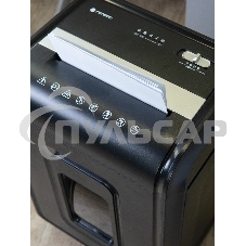 Шредер Heleos УМ32-4 черный/серебристый (секр.P-4) фрагменты 28лист. 32лтр. скрепки скобы пл.карты CD