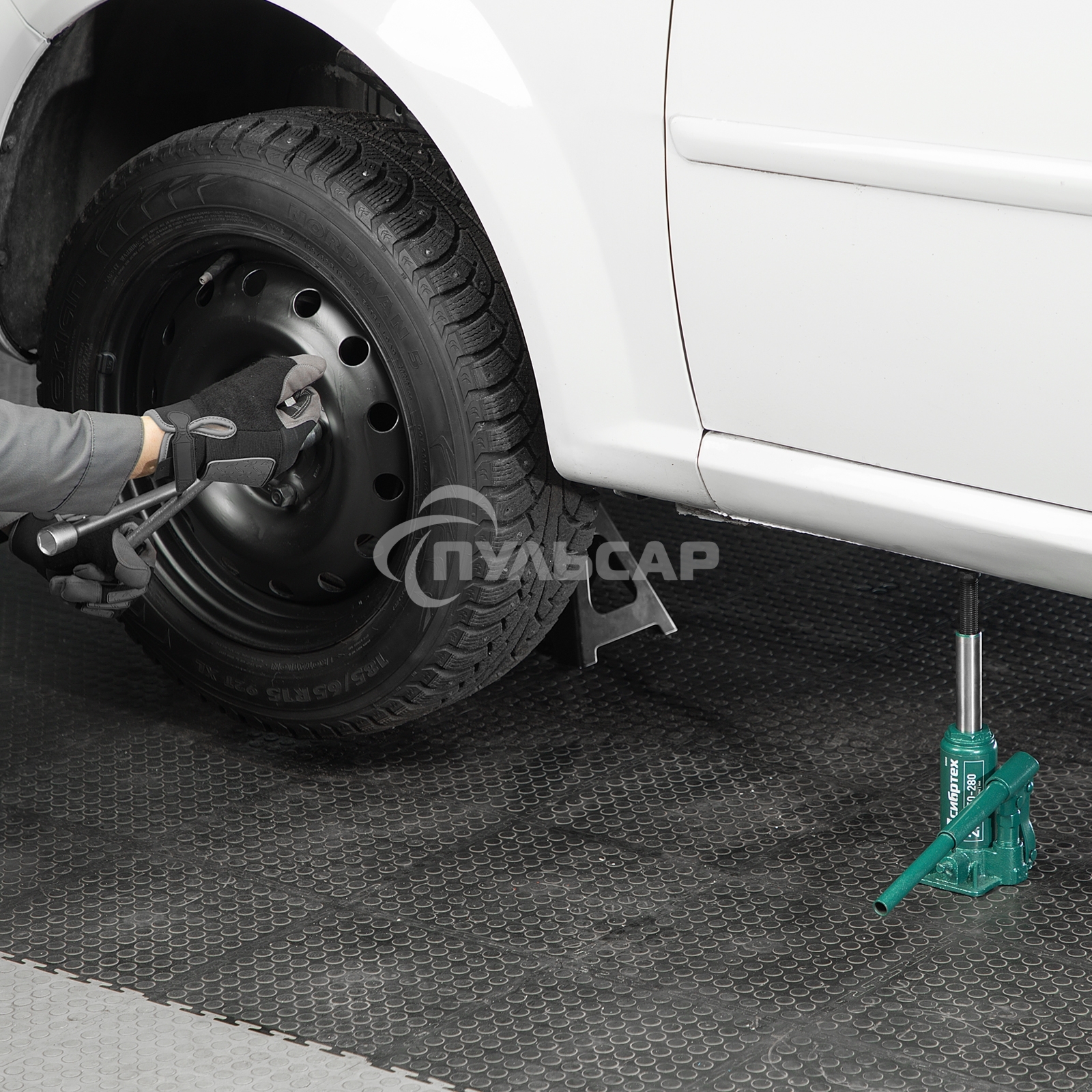 Домкрат гидравлический Сибртех бутылочный, 2т, 150-280мм