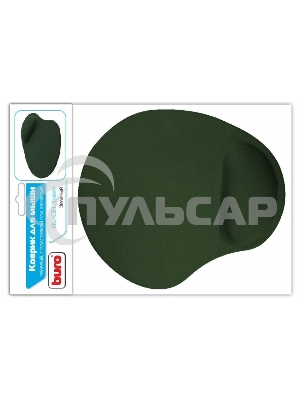 Коврик BU-GEL/green Коврик для мыши гелевый, зеленый, 230х205х25, BURO