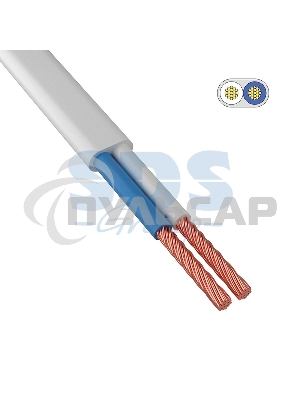 Провод ШВВП 2х0,75 мм² 200 м белый ГОСТ 7399-97