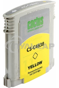 Картридж струйный Cactus CS-C4838 желтый (29 мл) для №11 HP 2000/2500/1000/1100/1200