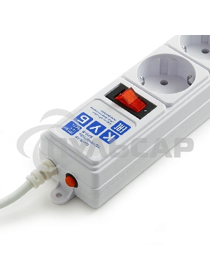 Сетевой фильтр Power Cube B 0,5 м 5 розеток (белый) 10А/2,2кВт