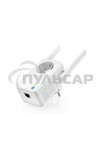 Сетевой адаптер TP-Link SOHO TL-WA860RE 300Mbps Wireless N Wall Plugged Range Extender with AC Passthrough, QCA(Atheros), 2T2R, 2.4GHz, 802.11b/g/n, 1 10/100Mbps LAN port, Range Extender button, Range Extender mode, suppo поставляется без кабеля RJ-45