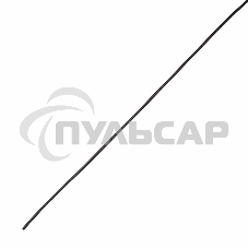 Термоусаживаемая трубка клеевая Rexant 6,0/1,5 мм, (4:1), черная, упаковка 10 шт. по 1 м