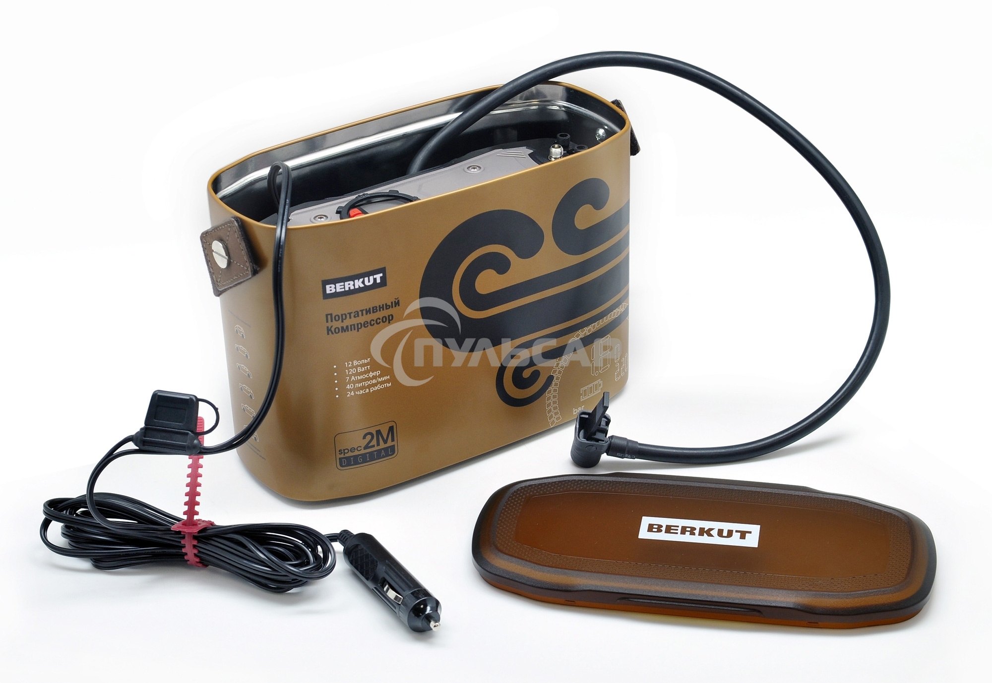 Автомобильный компрессор Berkut SPEC-2M 40л/мин шланг 0.6м