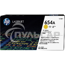 Тонер Картридж HP 654A CF332A желтый для HP CLJ Ent M651n/M651dn/M651xh/M680dn/M680f (15000стр.)