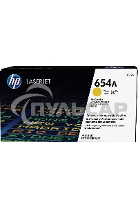 Тонер Картридж HP 654A CF332A желтый для HP CLJ Ent M651n/M651dn/M651xh/M680dn/M680f (15000стр.)