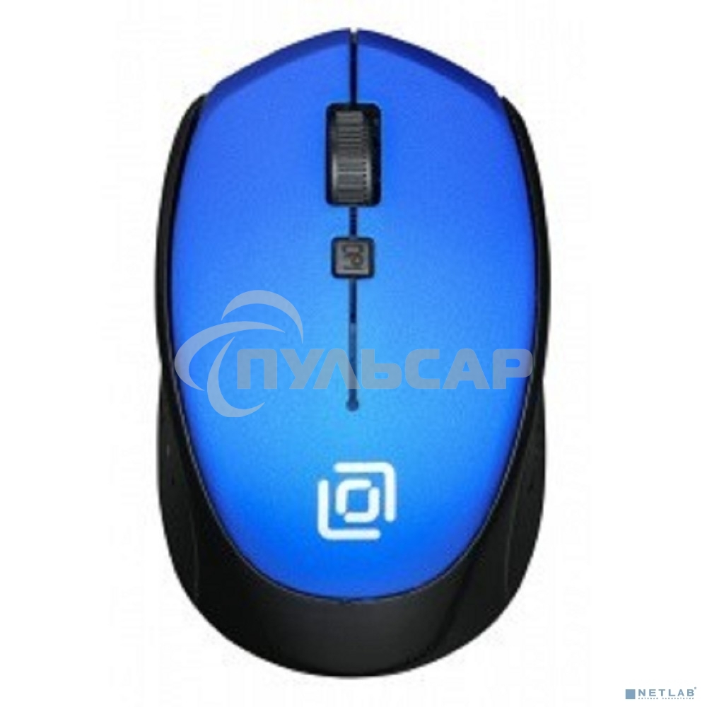 Мышь беспроводная Oklick 488MW синий/черный, 1600 dpi, радиоканал, USB, кнопки - 4
