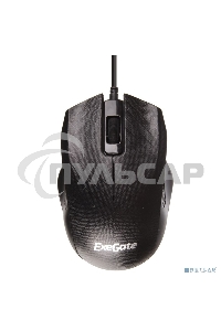 Мышь проводная ExeGate Professional Standard SH-9027 черный, 1000 dpi, USB, кнопки - 3