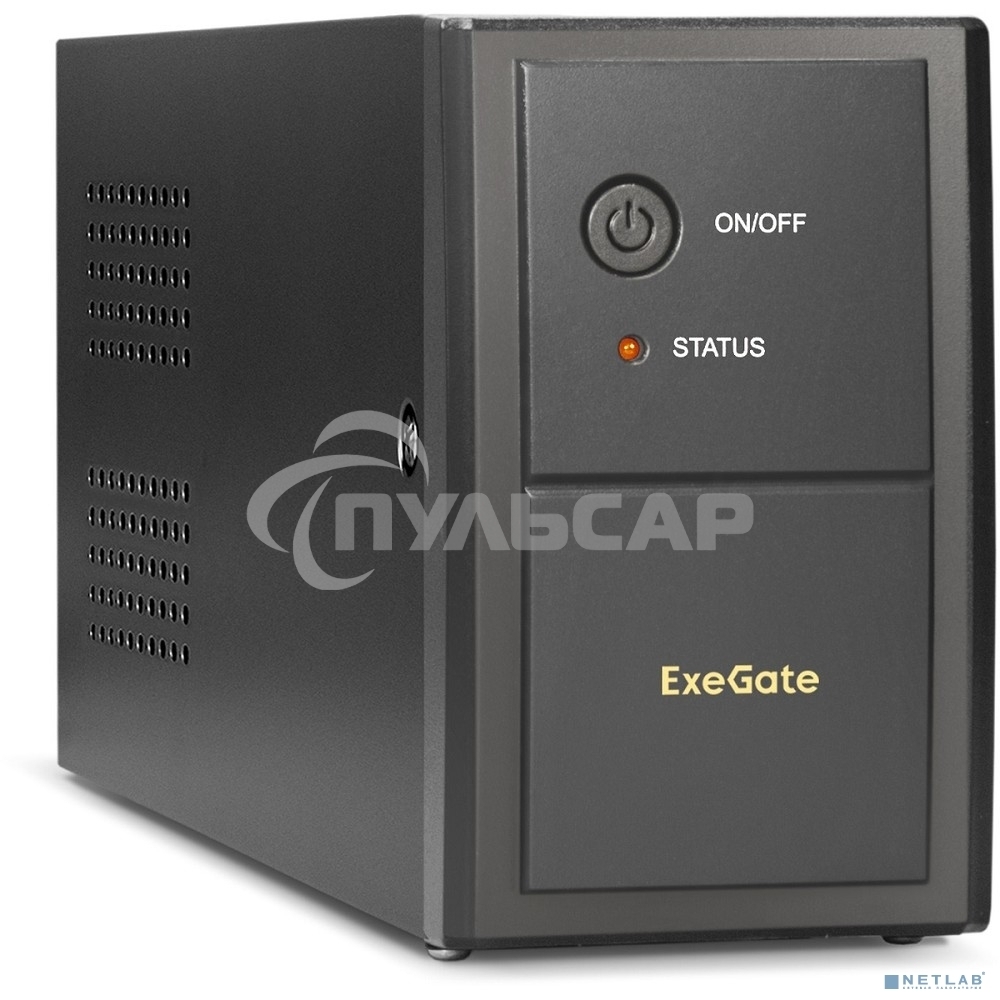 Источник бесперебойного питания ExeGate Power Back BNB-850.LED.AVR.EURO.RJ 850VA/480W, LED, AVR,2 евророзетки, RJ45/11, черный