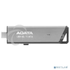 Флешка USB ADATA UE800 (AELI-UE800-128G-CSG), 128 Gb, Type-C USB 3.2, R/W 1000/550, серебристый