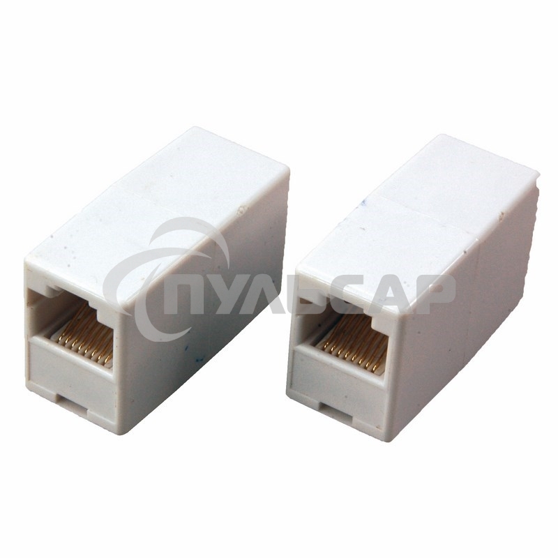 Переходник сетевой LAN, (гнездо 8Р8С (Rj-45) - гнездо 8Р8С (Rj-45))