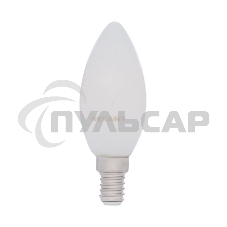 Лампа светодиодная филаментная Rexant Свеча CN35 9.5 Вт 915 Лм 4000K E14 матовая колба