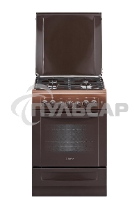 Плита комбинированная Gefest ПГЭ 6102-02 0001 коричневый, конфорок 4 газовых, духовка 55 л, 60 см x 85 см x 60 см