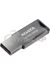 Флешка USB ADATA UV250 (AUV250-64G-RBK), 64 Gb, USB 2.0, R/W 25/10, черный