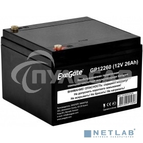 Батарея ExeGate EX282972RUS GP12260 (12V 26Ah, под болт М5)